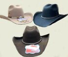 Men's Faux Felt Western Cowboy Hat Tejana Sombrero Vaquero Texana Chihuahu