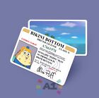 SpongeBob Mrs. Puff Driver License Printed PVC Custom Card Fun Gag Gift