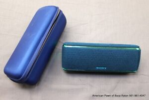 Sony SRS-XB31 Portable Wireless Bluetooth Speaker, Blue with Hard Case