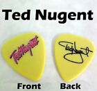 Ted Nugent Classic Rock band 2-sided novelty signature guitar pick (W3-L11)