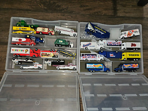 24 Hot Wheels Matchbox ++ Truck Lot Die Cast with Cases