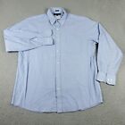 Tommy Hilfiger Shirt Mens XL Blue Striped Casual Button Up Long Sleeve *