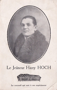 Harry HOCH like Houdini, magician circus, French postcard 1910s