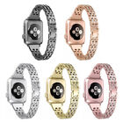 Women Stainless Steel Metal Bling Band For Apple Watch Series Ultra 8 7 6 5 4 SE