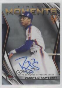 2021 Topps Finest Finest Moments Auto Darryl Strawberry #FMA-DS Auto