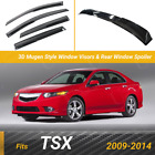 For 2009-2014 Acura TSX 3D Mugen Style Window Sun Visor Rear Roof Spoiler Bundle (For: 2009 Acura TSX)