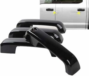 Glossy Black Exterior Door Handle Cover Trim for Ford F150 2015-2020 Accessories (For: 2017 Ford F-150 XLT)