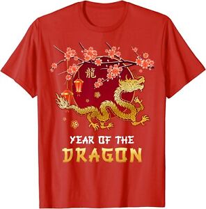 NEW LIMITED Chinese 2024 Year of the Dragon Gift Idea T-Shirt Size S-5XL
