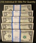 (10 New) $1 One Dollar Bills 2017A Uncirculated Consecutive Serial #s ~ Atlanta