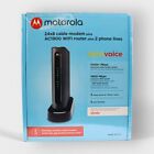 New ListingMotorola 24x8 Cable Modem AC1900 WiFi Router plus 2 Phone Lines (Untested)