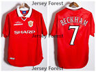 David Beckham 1999-2000 Manchester United Retro Premium Jersey Short Sleeve