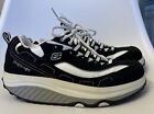 Skechers Womens Shape Up Shoes Size 8 Toning Walking Sneakers Lace Up Black