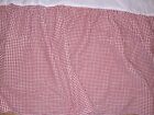 SHERRY KLINE Red and White Gingham French Country Check Queen Bed Skirt Ruffle