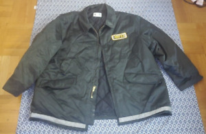 Hertz Car Rental Employee Jacket Vintage 2XL Cintas Heavy Thick Hooded Insulated