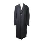 Vintage Nordstrom Jacob Siegel charcoal black cashmere wool coat Men 44R