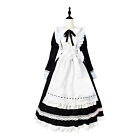 Victorian Edwardian Housekeeper Dress Maid Apron Servant Dress Cosplay Costume
