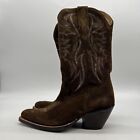 Idyllwind Charmed Life Womens Olive Suede Pull On Western Boots Size 6 B