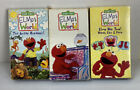 Lot of (3) Elmo’s World VHS Sesame Street Two Hands, Ears & Feet Great Outdoors