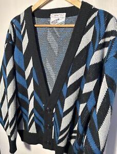 Vintage Uniform Code Men’s Cardigan “Wool Like” Sweater  Made In Korea Size M