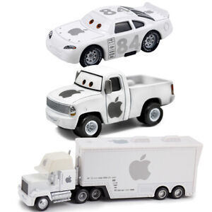 Disney Pixar Cars No.84 White Apple Racers Pickup Mack Truck Kids Toys New Loose