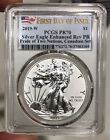 2019-W Enhanced Proof American Silver Eagle PCGS PR70 Pride Of Two Nations