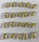 NEW Lot of 40 Gold Sparkle Cat Nail Covers Caps Medium Silicone