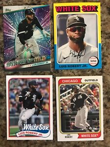 New ListingLot of 4 Luis Robert Cards 2020 Archives, 1989 Insert, Heritage and 2024 Topps