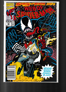 MARVEL COMICS WEB OF SPIDERMAN #95 VENOM COVER MAX SHIPPING RAW IS $5.00 9.4 J48
