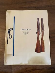 Churchill British Gun Maker Sales Catalog Shotguns. Vintage.  Bin H