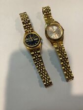 Lot of 2 Ladies Watches - PULSAR & GRUEN Precision - Jubilee Style Bands RUNNING