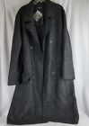 Peruvian Connection Charcoal Mens Felted Trench Great Coat XXL Alpaca Wool Blend