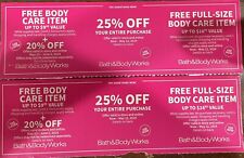 6 Bath & Body Works Coupons 25% Off Entire Purchase & Body Care Gift Plus Bonus