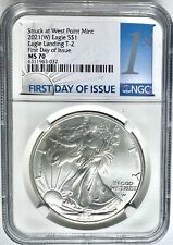 New Listing2021(W) American Silver Eagle type 2 FDOI NGC MS70 silver coin .999 fine silver