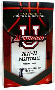 2021/22 BOWMAN UNIVERSITY BASKETBALL HOBBY BOX BLOWOUT CARDS