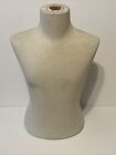 Male Dress Form Mannequin  1/2 Body, 19” Tabletop Boutique NO STAND