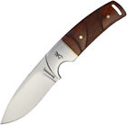 Browning Cocobolo Wood Handle Stainless Fixed Blade Knife + Leather Sheath 0229