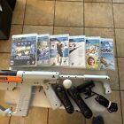 Sony PlayStation 3 Sharpshooter Gun Bundle -w/ Move Controllers Camera & 6 Games