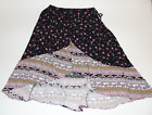 Torrid Womens Chiffon Maxi Skirt Size 2 Multicolor Floral Lined Shorts Pull On