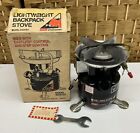 Vintage Coleman PEAK 1 Backpack Stove 400A701 W/ Box & Wrench Black Works