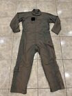 Mens 42-44 Flight Suit Coveralls Flyers Green CWU 27/P US Military Overalls
