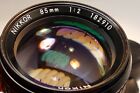 Nikon Ai Nikkor 85mm f2 Portrait manual Prime Lens for portraiture - near mint
