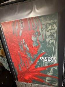 Freddy VS Jason Poster Art Screen Print by Mondo Artist Anthony Petrie 24x36