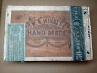 Antique W.H. Wright Hand Made Cigar Box 1910 Tax Stamp