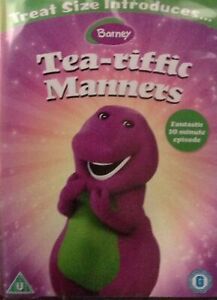 Barney Tea-riffic Manners (UK Region 2 DVD) - Brand New & Sealed