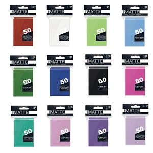 Ultra Pro Standard Sized PRO MATTE Deck Protectors 50 Count Pack - Choose Colors