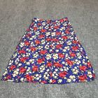 Vintage Sag Harbor Skirt Womens 1X Floral Midi Long Elastic Waist