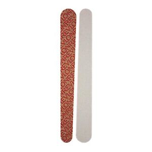 Nail File Emery Boards Double Sided Pedicure Manicure Tool Beige Brown 24 Counts