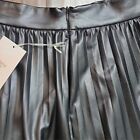 Blāshe Black Faux Leather Pleated Skirt Size Large New With Tags