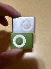New ListingSet Of 2 Apple iPod Shuffle Green+ White  A1204 1GB Only