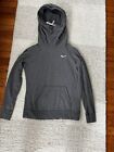 Nike Women's Gray Therma Fit Fleece Cowl Neck Hoodie Long Sleeve Size Small